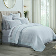 Orchids Lux Laysan Channel Sky 94 X 96 Coverlet