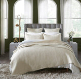 Orchids Lux Maze Geomatric Flax 94 X 96 Coverlet