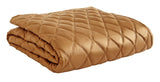 Orchids Lux Avalon Geomatric Caramel 110 X 96 Coverlet