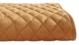 Orchids Lux Avalon Geomatric Caramel 110 X 96 Coverlet