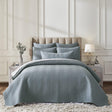 Orchids Lux Athena Chevron Ocean 110 X 96 Coverlet