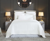 Orchids Lux Merida Geomatric White 94 X 96 Quilted Coverlet