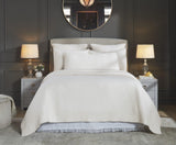 Orchids Lux Merida Geomatric Beige 110 X 96 Quilted Coverlet