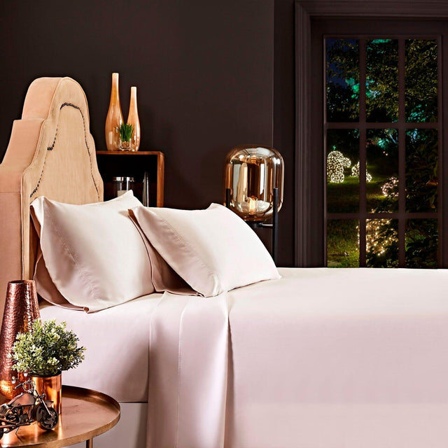Orchids Lux Merida Solid Color Beige 72 X 84 Sheet Set