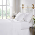 Orchids Lux Seville Solid Color White 72 X 84 Sheet Set
