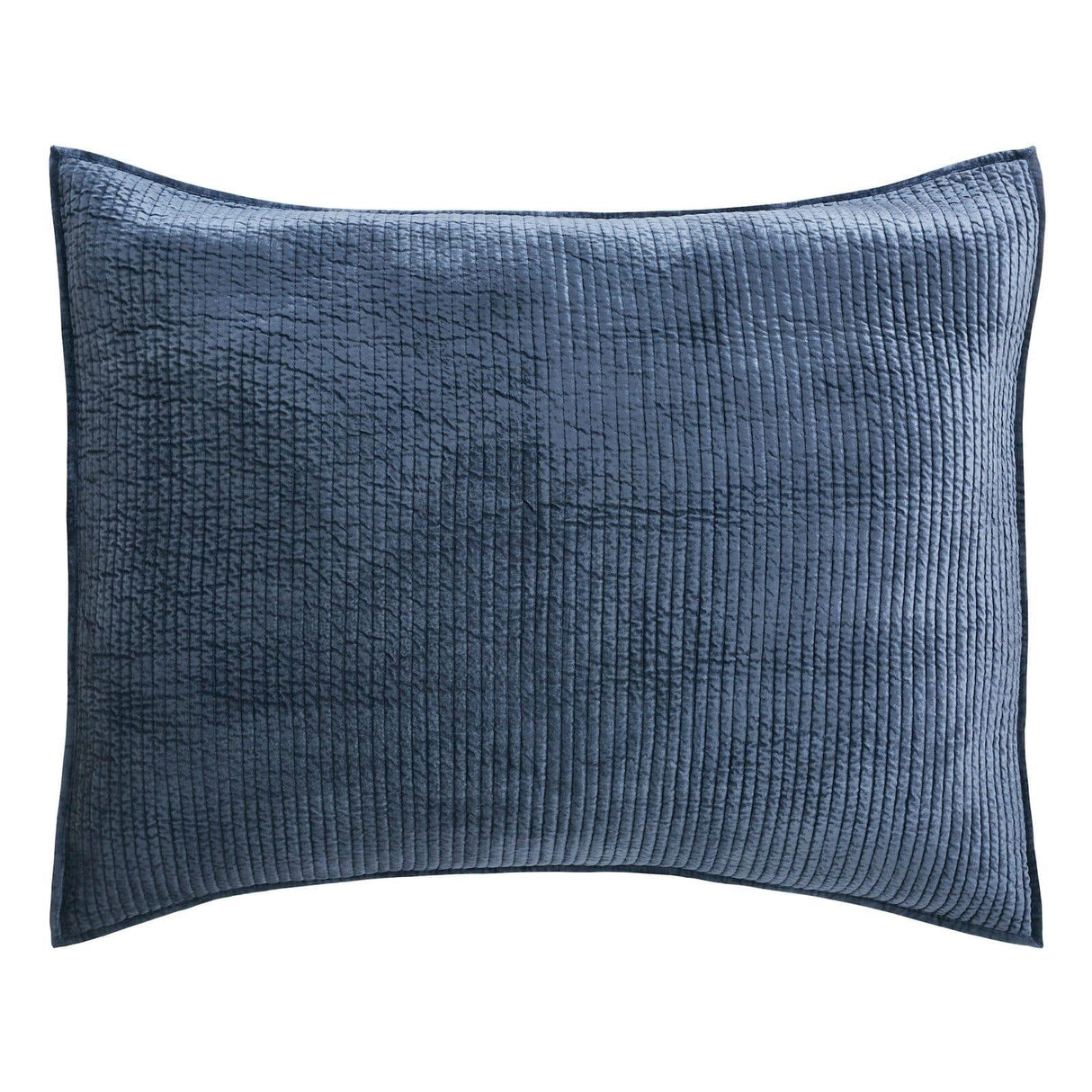 Orchids Lux Spencer Channel Navy 31 X 37 Coverlet Sham