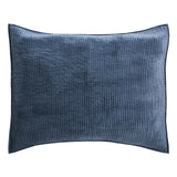Orchids Lux Spencer Channel Navy 31 X 37 Coverlet Sham