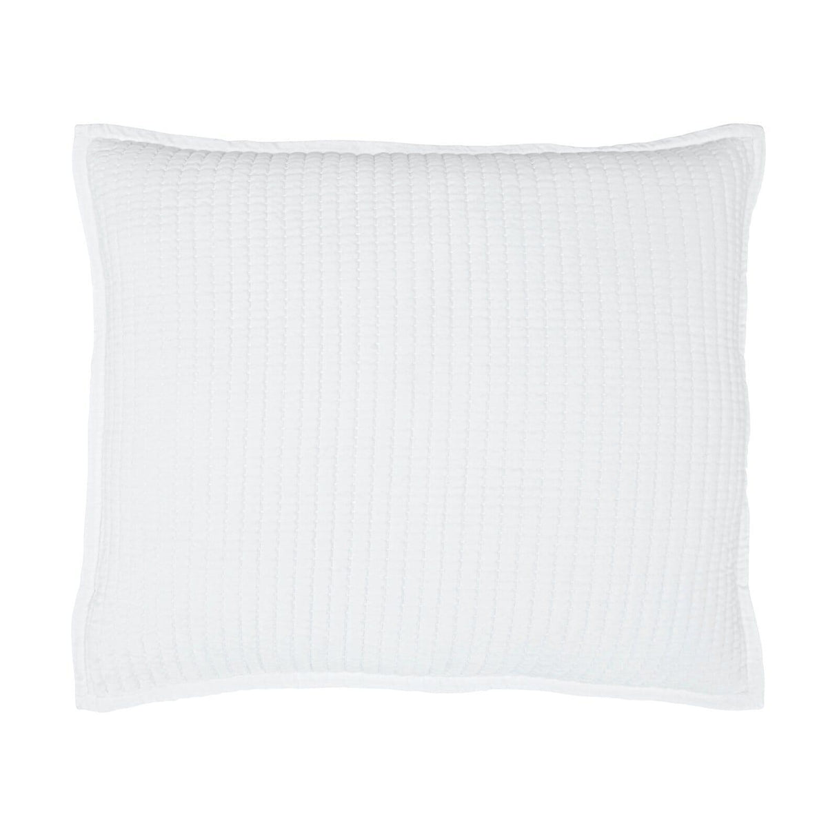 Orchids Lux Milton Geomatric White 31 X 37 Coverlet Sham