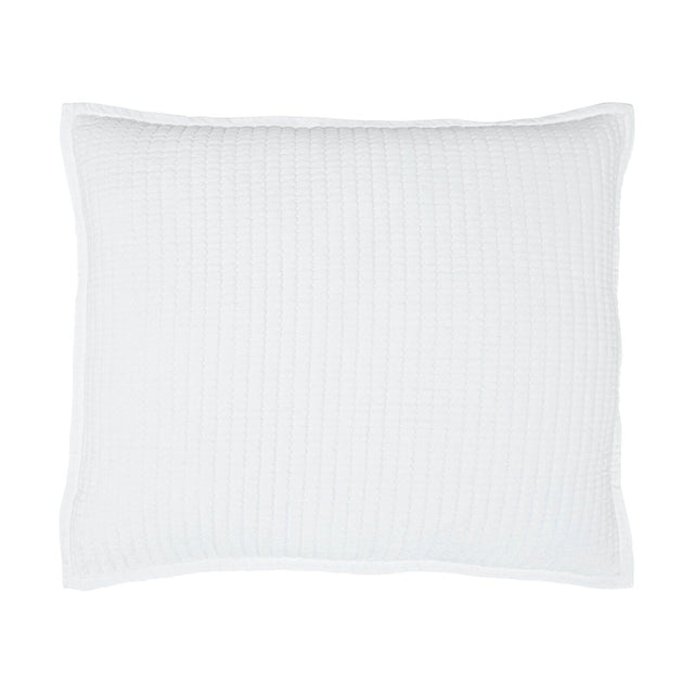 Orchids Lux Milton Geomatric White 31 X 37 Coverlet Sham
