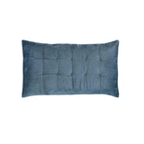 Orchids Lux Bailey Solid Color & Tuck Embroidery Smoky Blue 31 X 37 Quilt Sham
