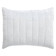 Orchids Lux Gatsby Channel Quilting White 31 X 37 Quilt Sham