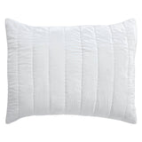 Orchids Lux Gatsby Channel Quilting White 31 X 37 Quilt Sham