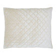 Orchids Lux Clermont Geomatric White 31 X 37 Quilt Sham