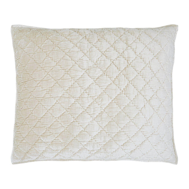 Orchids Lux Clermont Geomatric White 31 X 37 Quilt Sham