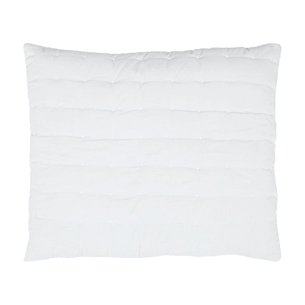 Orchids Lux Bailey Solid Color & Tuck Embroidery White 31 X 37 Quilt Sham