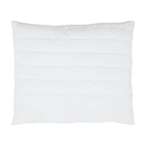 Orchids Lux Bailey Solid Color & Tuck Embroidery White 31 X 37 Quilt Sham