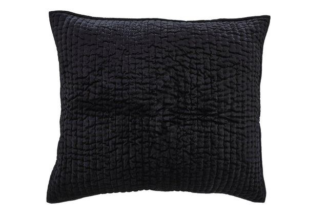 Orchids Lux Walton Channel Black 31 X 37 Quilt Sham