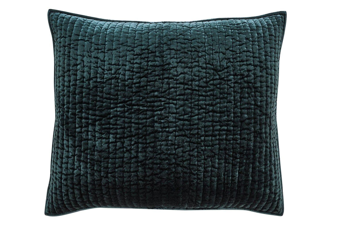 Orchids Lux Walton Channel Forest Green 31 X 37 Quilt Sham