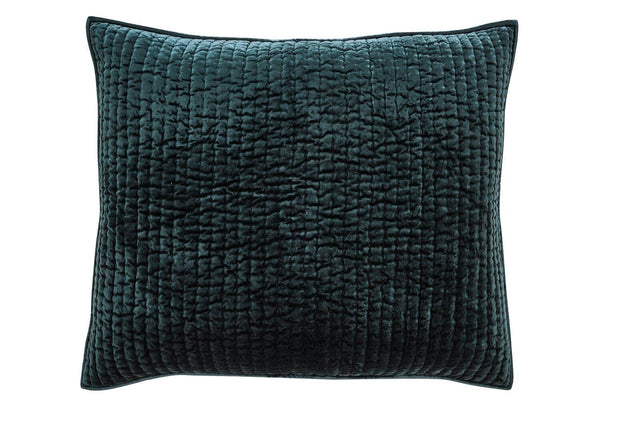 Orchids Lux Walton Channel Forest Green 31 X 37 Quilt Sham