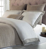 Orchids Lux Parker Solid Color & Embroidery Dune 90 X 92 Duvet Cover
