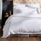 Orchids Lux Sienna Solid Color & Lace White 106 X 92 Duvet Cover