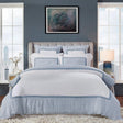 Orchids Lux Westport Solid Color & Embroidery Sky 90 X 92 Duvet Cover