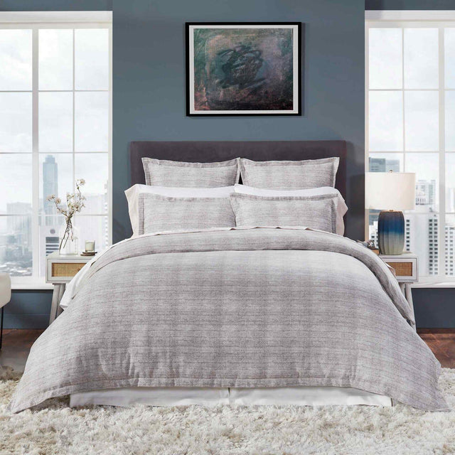 Orchids Lux Bronte Jacquard Graphite 90 X 92 Duvet Cover
