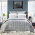 Orchids Lux Bronte Jacquard Pacific 106 X 92 Duvet Cover
