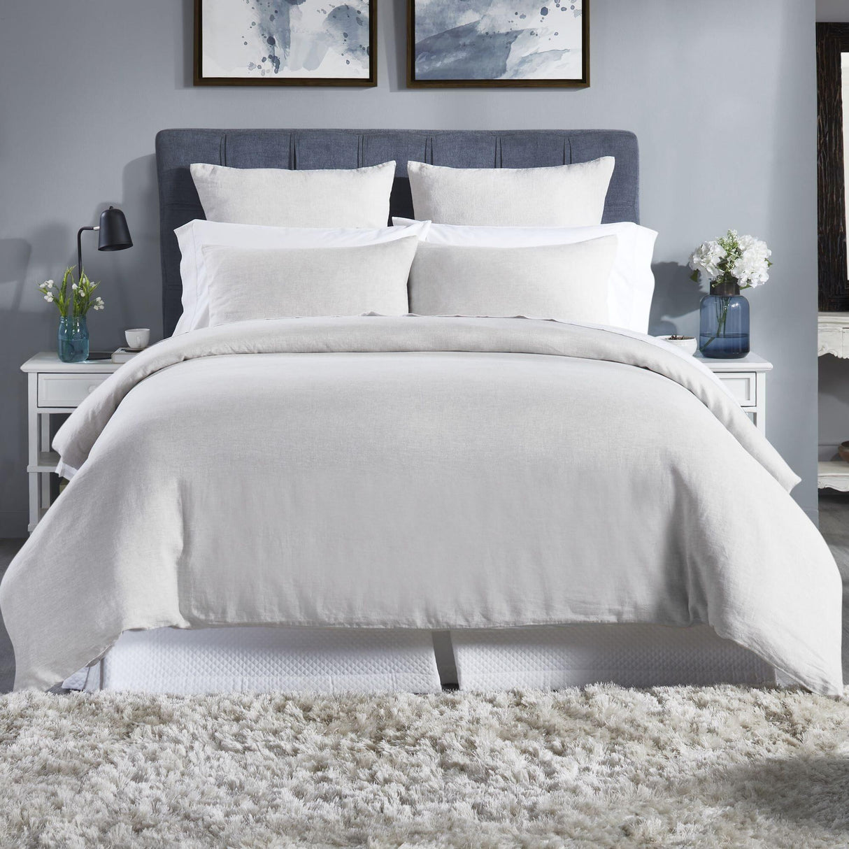 Orchids Lux Classic Solid Color Beige 90 X 92 Duvet Cover