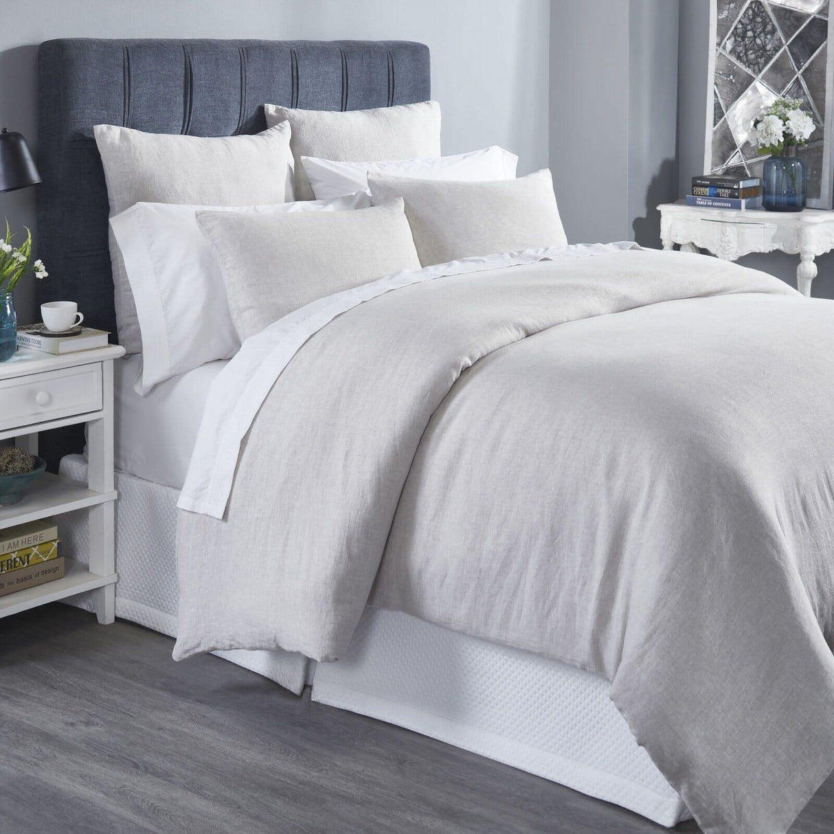 Orchids Lux Classic Solid Color Beige 90 X 92 Duvet Cover