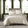 Orchids Lux Savoy Stripes Oatmeal Melange 90 X 92 Duvet Cover