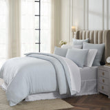 Orchids Lux Classic Solid Color Sky 106 X 92 Duvet Cover