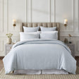 Orchids Lux Classic Solid Color Sky 90 X 92 Duvet Cover
