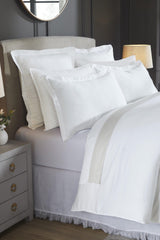 Orchids Lux Merida Solid Color White 90 X 92 Duvet Cover