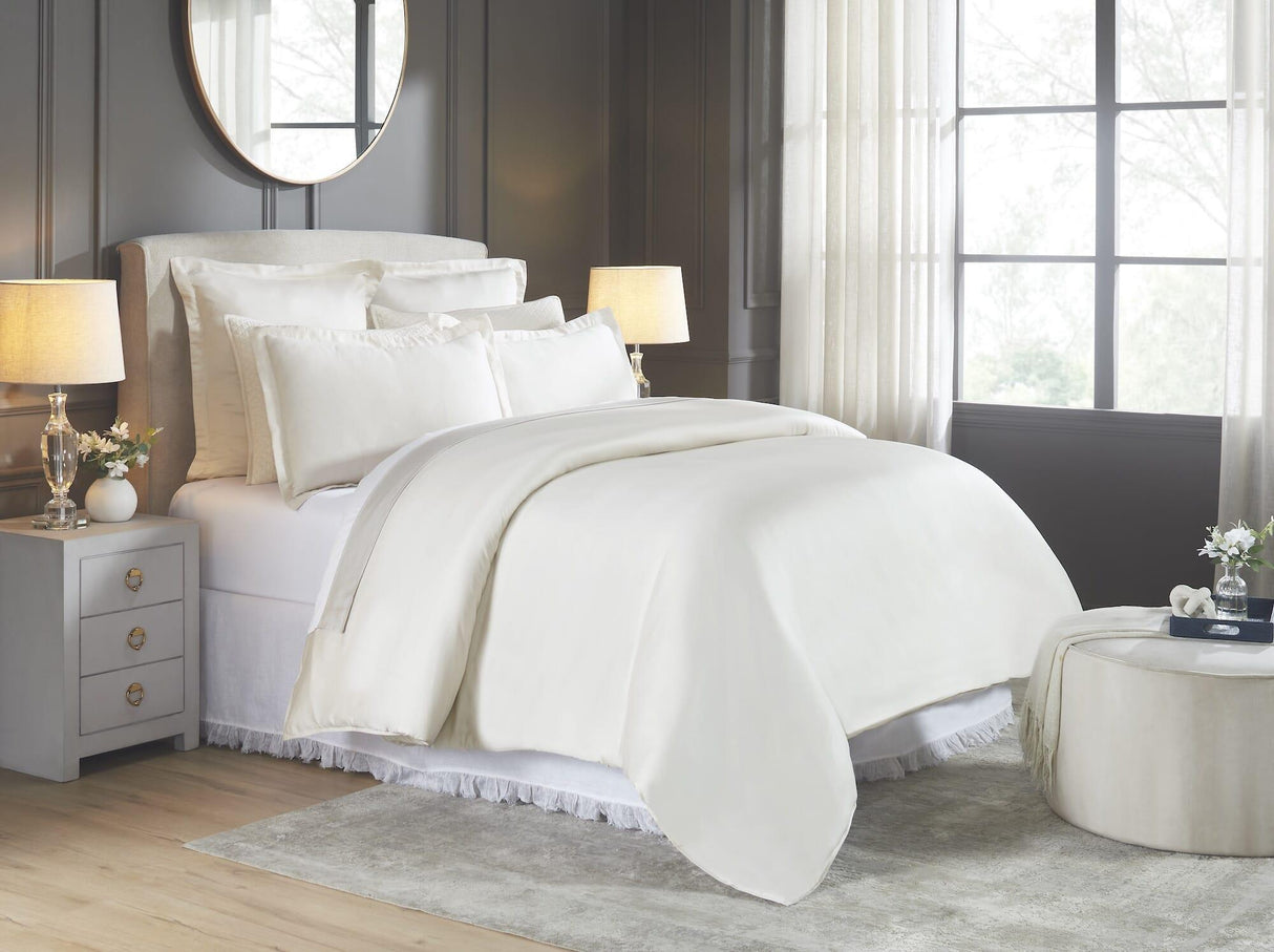 Orchids Lux Merida Solid Color Beige 90 X 92 Duvet Cover