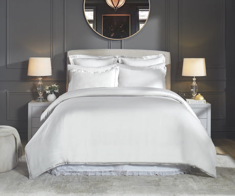 Orchids Lux Merida Solid Color Mist 90 X 92 Duvet Cover