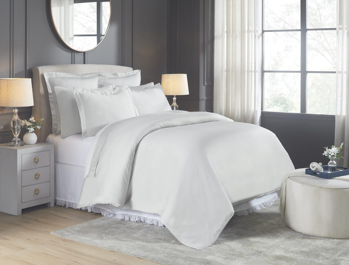 Orchids Lux Merida Solid Color Mist 90 X 92 Duvet Cover