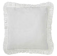 Orchids Lux Ruffle Solid Color & Ruffle White 26 X 26 Duvet Cover Sham