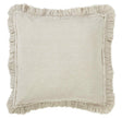 Orchids Lux Ruffle Solid Color & Ruffle Beige 26 X 26 Duvet Cover Sham