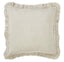 Orchids Lux Ruffle Solid Color & Ruffle Beige 26 X 26 Duvet Cover Sham