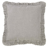Orchids Lux Ruffle Solid Color & Ruffle Grey 26 X 26 Duvet Cover Sham