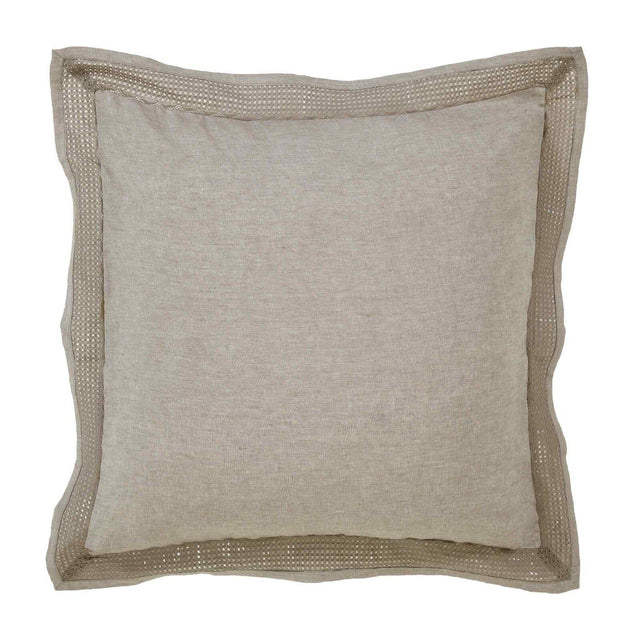 Orchids Lux Sienna Solid Color & Lace Grey 26 X 26 Duvet Cover Sham