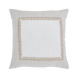 Orchids Lux Westport Solid Color & Embroidery Beige 26 X 26 Duvet Cover Sham