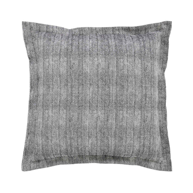 Orchids Lux Bronte Jacquard Charcoal 26 X 26 Duvet Cover Sham