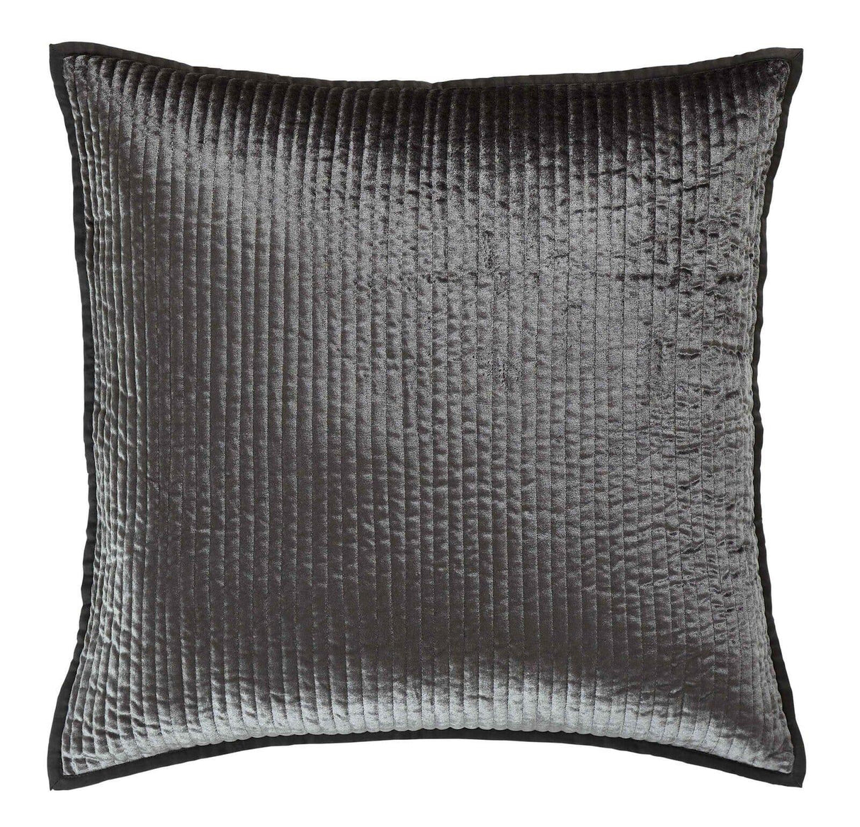 Orchids Lux Spencer Channel Steel 26 X 26 Coverlet Sham