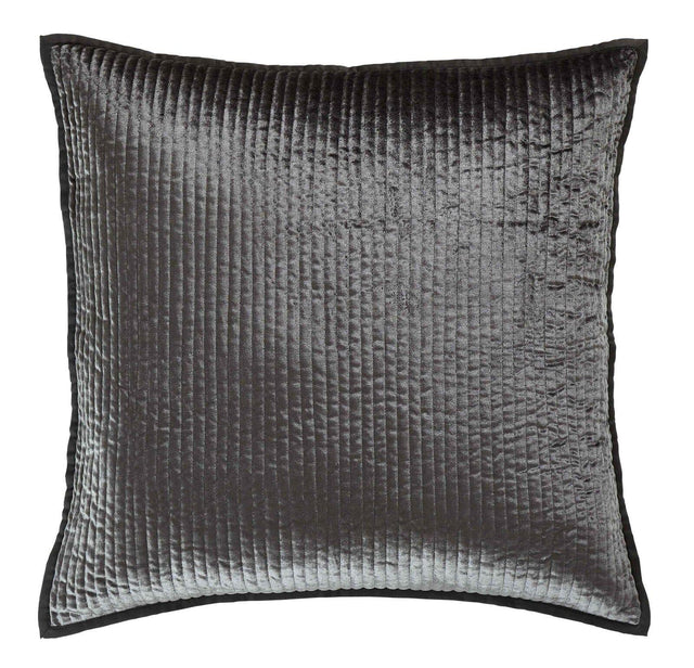 Orchids Lux Spencer Channel Steel 26 X 26 Coverlet Sham