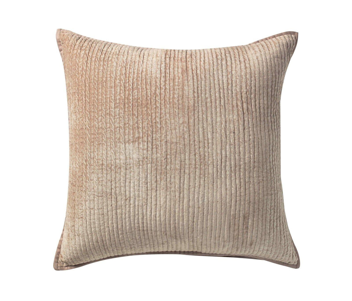 Orchids Lux Spencer Channel Champagne 26 X 26 Coverlet Sham