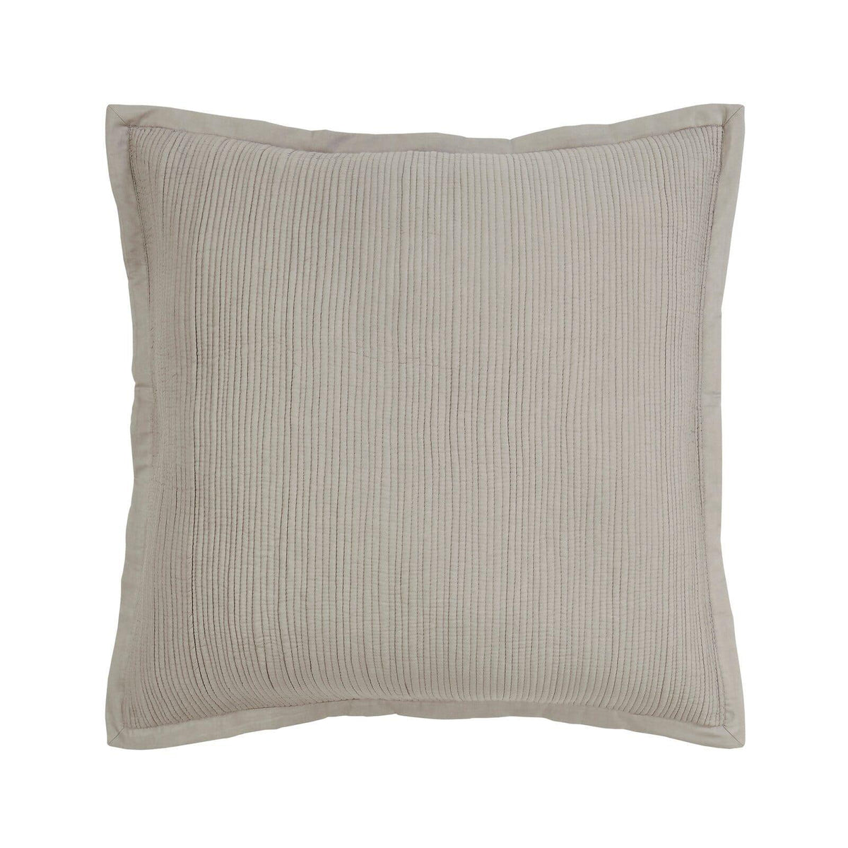 Orchids Lux Laela Stripes Pewter 26 X 26 Coverlet Sham