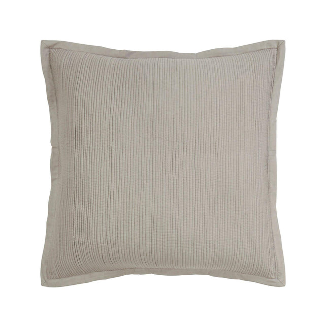 Orchids Lux Laela Stripes Pewter 26 X 26 Coverlet Sham
