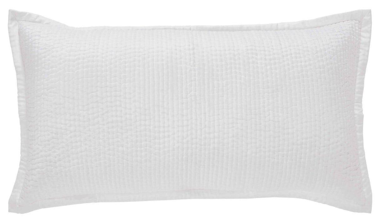 Orchids Lux Lucy Stitching Pearl 26 X 26 Coverlet Sham